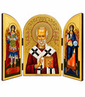 Saint Nicholas - Oval Triptych