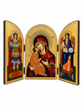 The Virgin Mary with the Christ Child - Oval Triptych