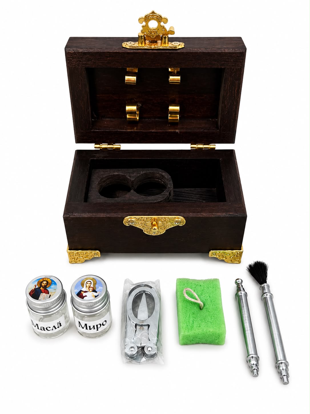 Orthodox Baptism Set – Wooden Box
