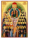 Synaxis of the Holy Romanian Women Saints - 40 x 27 cm