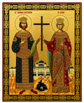 Saints Constantine and Helen - 40 x 33 cm