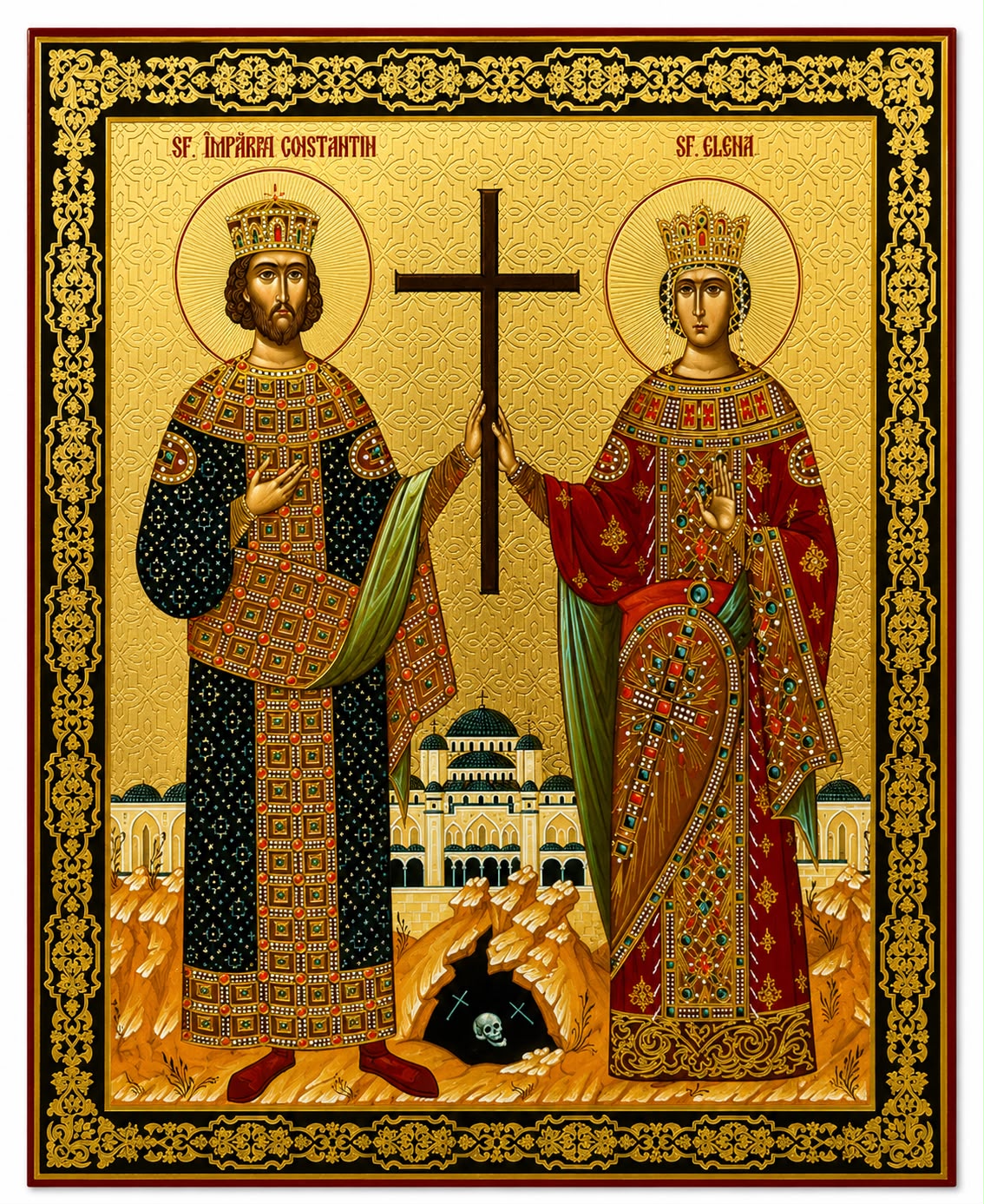 Saints Constantine and Helen - 40 x 33 cm