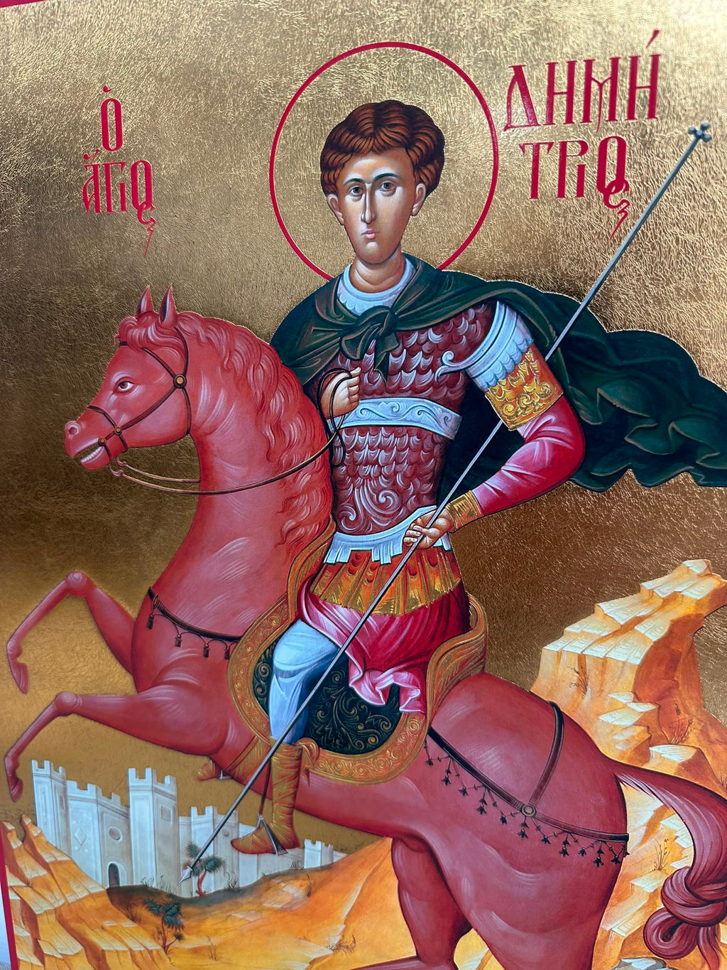 Saint Demetrius the Great Martyr - 40 x 27 cm