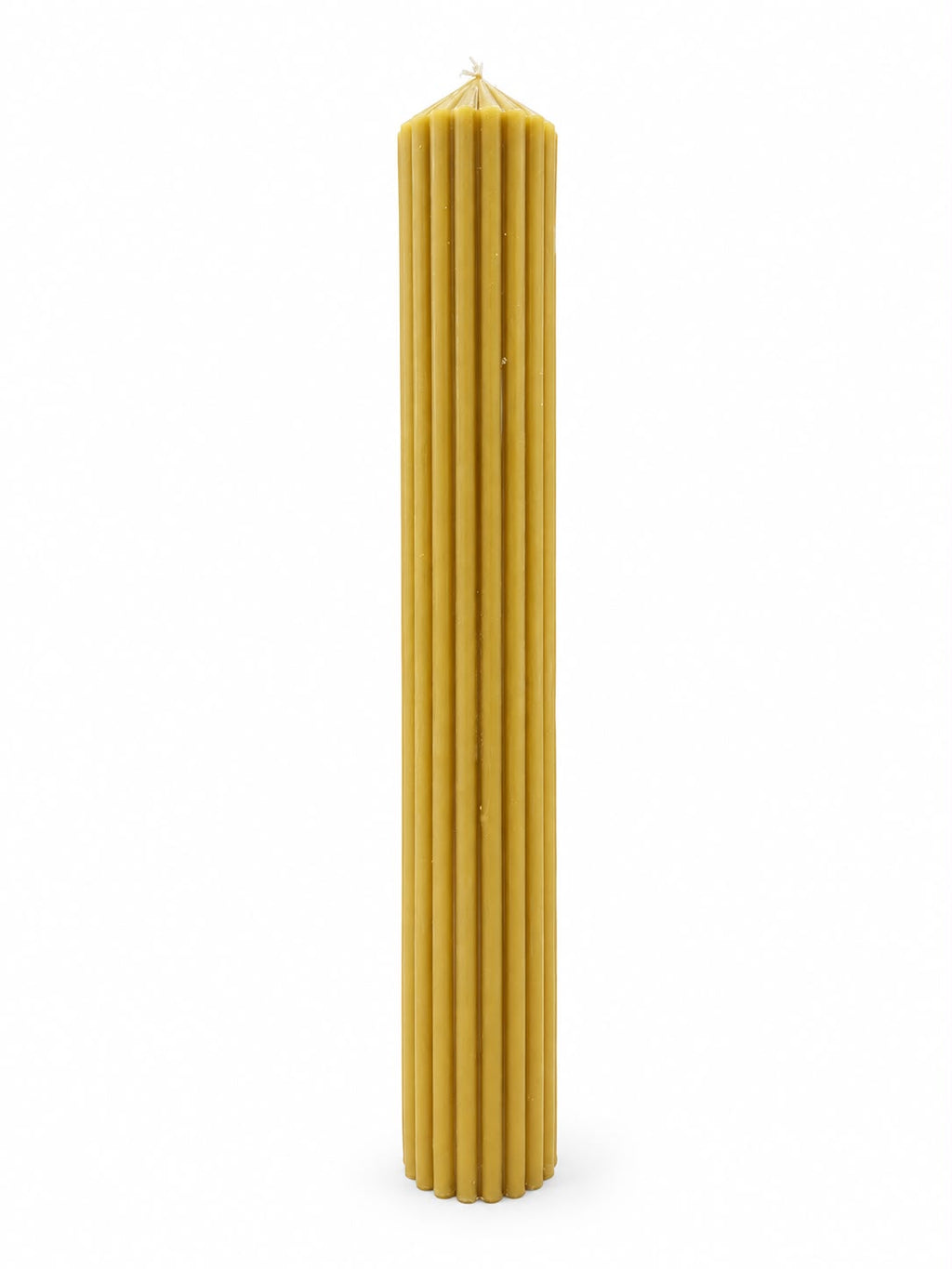Tall Beeswax Pillar Candle