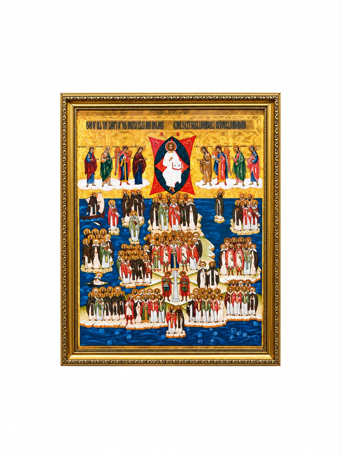 Lithograph Icon – Icon of All the Saints of the British Isles and Ireland