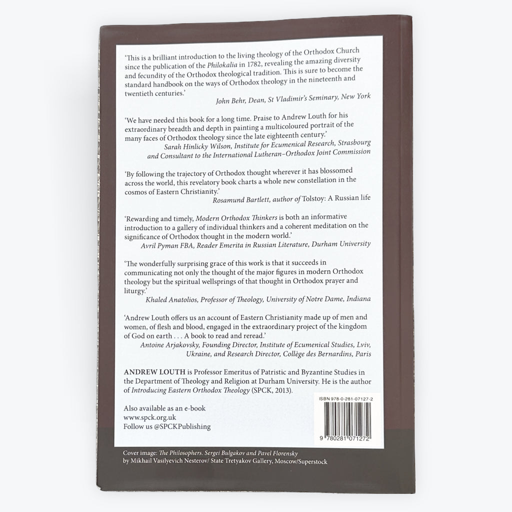 Modern Orthodox Thinkers - From the Philokalia to the Present Day