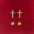 Cross Brooch Pin - 2.5cm