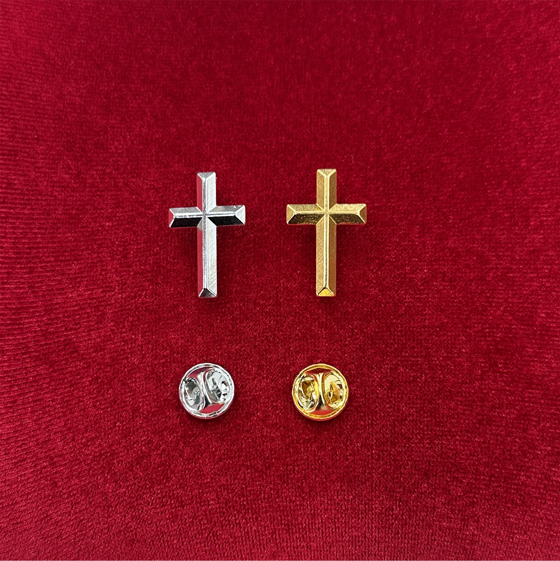 Cross Brooch Pin - 2.5cm