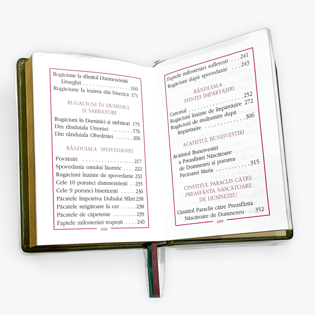 Carte de rugăciuni – Copertă Piele