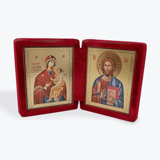 Our Lady “Quick to Hear” and Jesus Christ Pantocrator