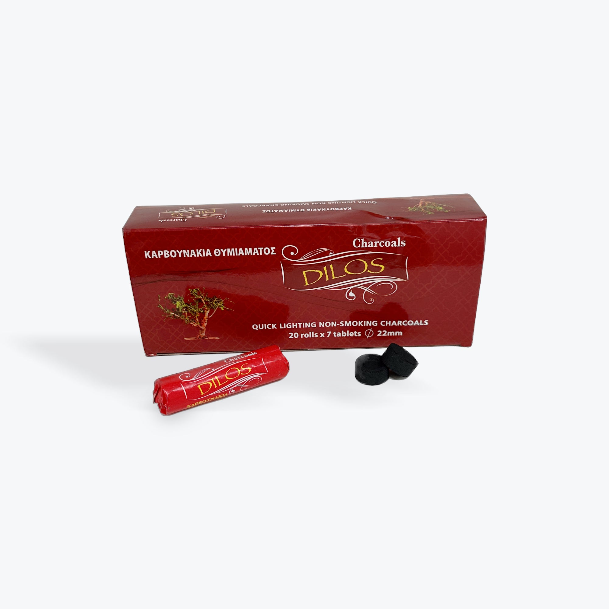 Non Smoking Charcoals 22mm