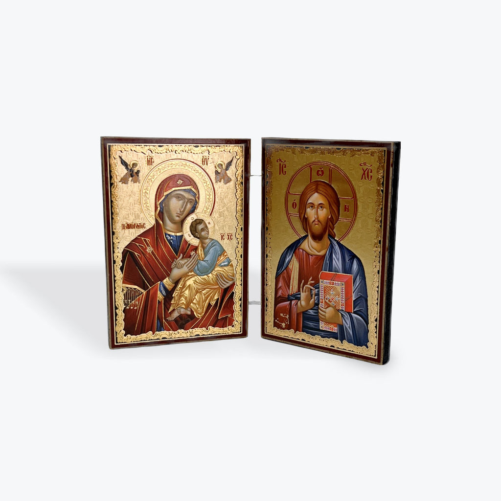 Diptych icons set of 5 / 8.5 cm x 6 cm