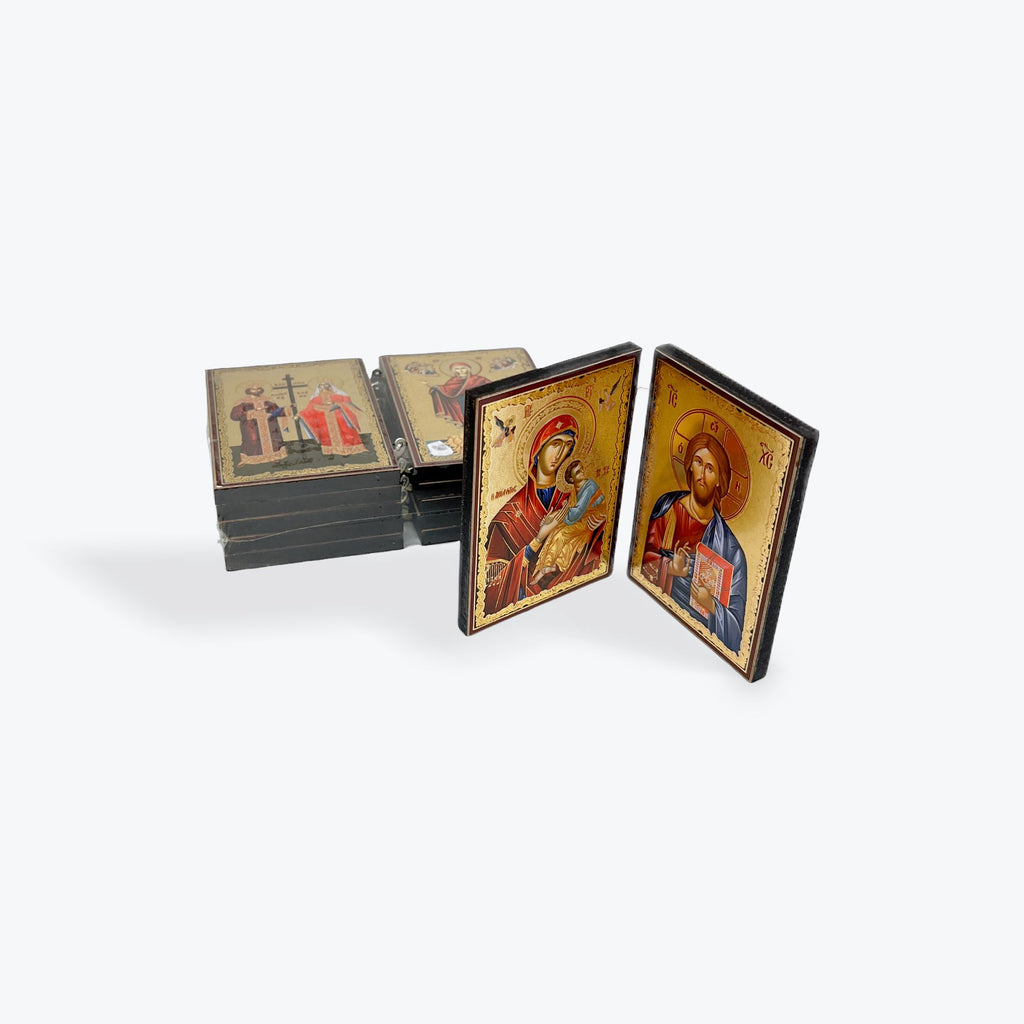 Diptych icons set of 5 / 8.5 cm x 6 cm