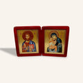 Jesus Christ Pantocrator and the Sweet Kissing Mother of God