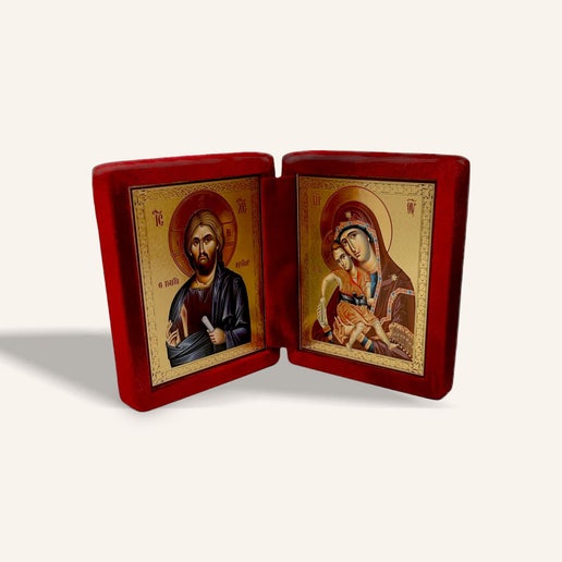 Jesus Christ Pantocrator and The Mother of  God with the Child Model 111