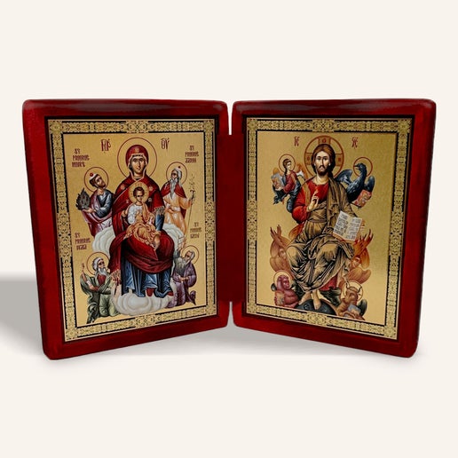 Theotokos “Pantanassa” and Christ the Lord of Glory, Enthroned and Blessing
