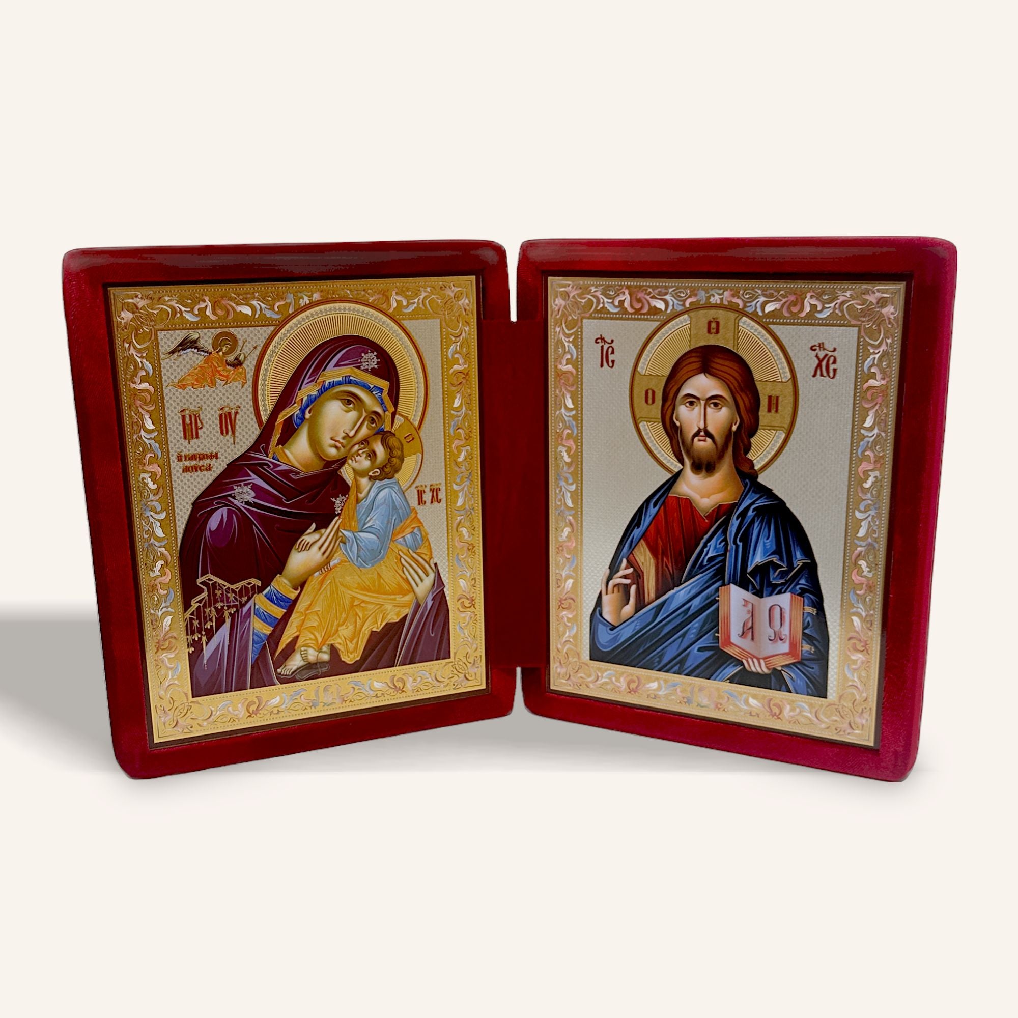 The Mother of God with the Child and Christ Pantocrator / Maica Domnului cu Pruncul și Hristos Pantocrator