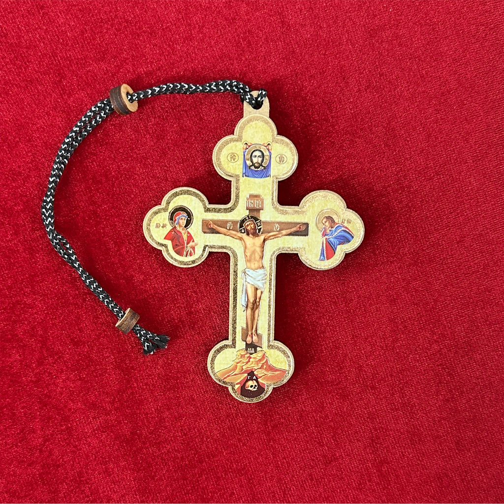 Crucifix Keychain with Cord