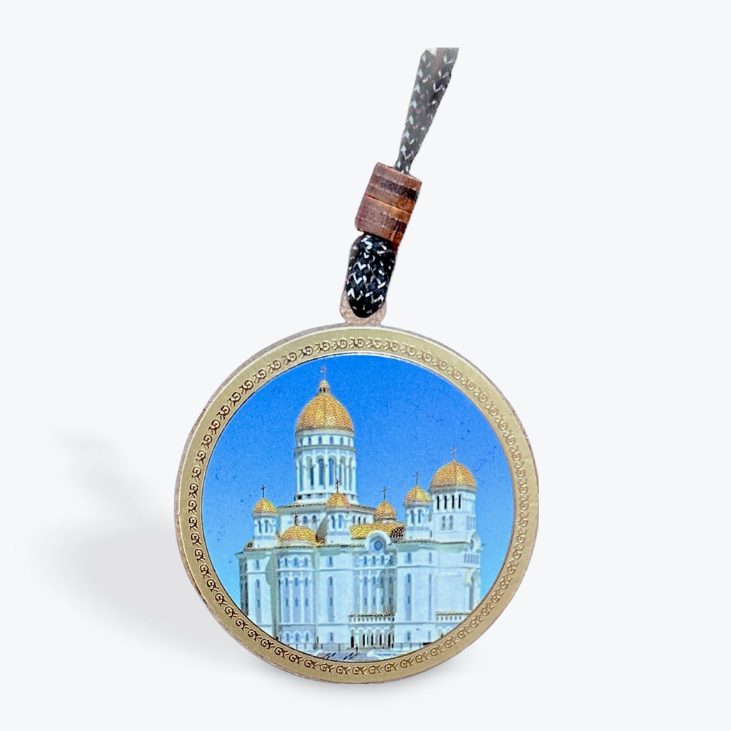Wooden Religious Keychain – Saint Paraskeva of Iași & People’s Salvation Cathedral | Set of 10