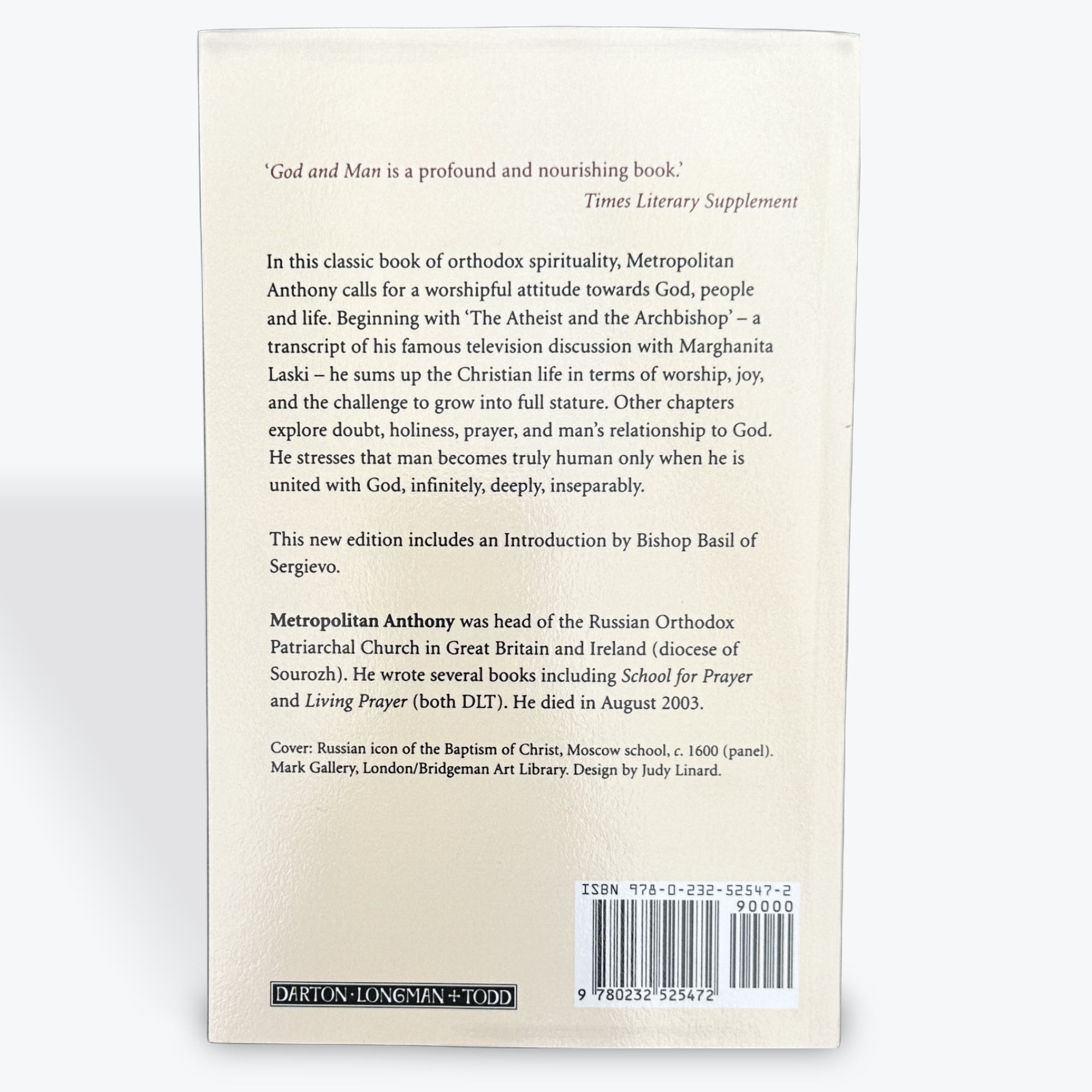 God and Man by Metropolitan Anthony Of Sourozh