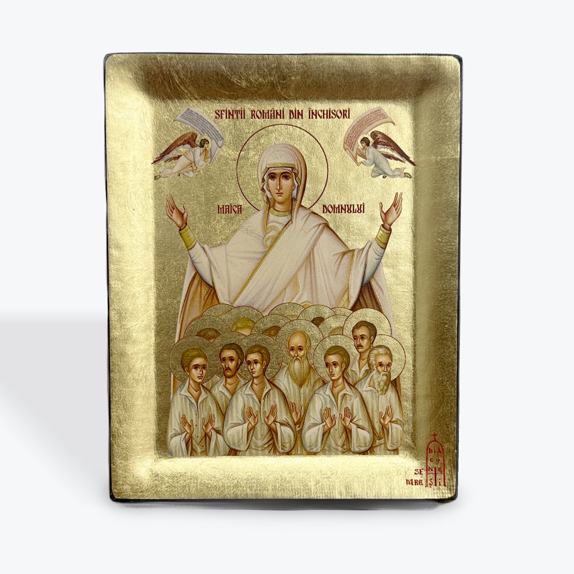 ICON ON SILK WITH 22K GOLD LEAF