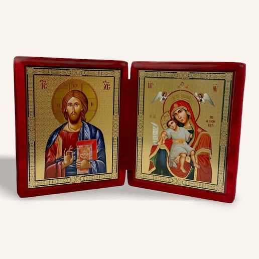Jesus Christ Pantocrator and The Mother of God with the Child Model 1