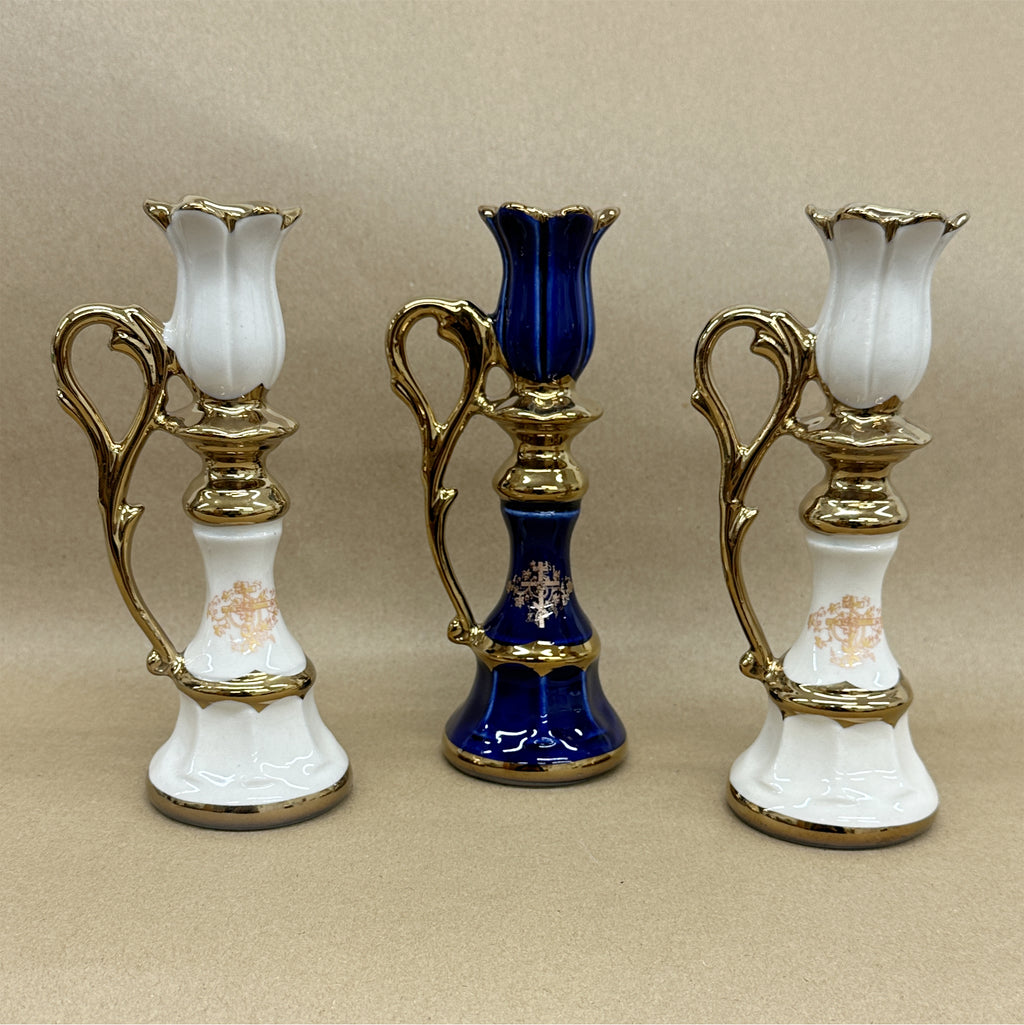 Large Ceramic Candle Holders