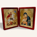 Saint George and the Mother of God with the Christ Child